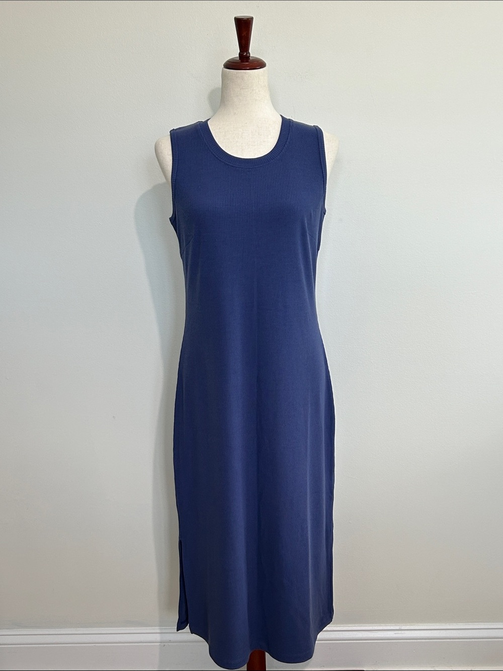 Woolx Iris Ribbed Merino Wool Purple Dress Size Medium NWT